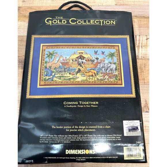 RARE Dimensions Gold Collection Coming Together Needlepoint Kit By Katy Winters - Picture 2 of 6
